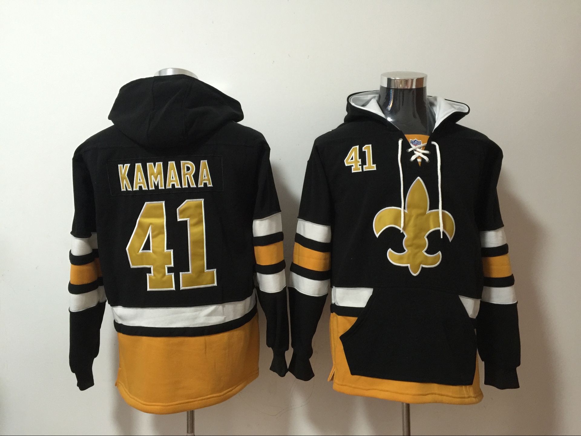 Men NFL Nike New Orleans Saints #41 Kamara blue Sweatshirts->nfl sweatshirts->Sports Accessory